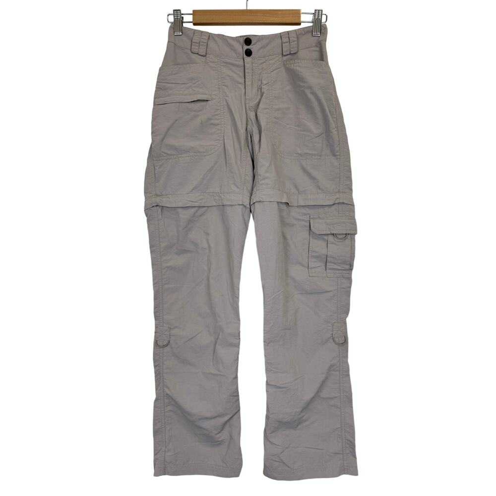 Magellan Outdoors Nylon Convertible Zip Off Hiking Pants Shorts Cargo Womens S